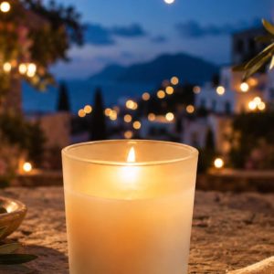 Mediterranean Nights geurkaars 20 cl van Butterfly Kisses voor Stichting Eva