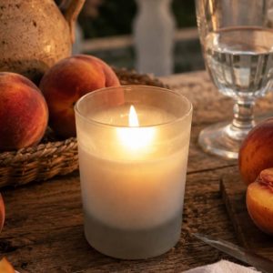 Peach Couture geurkaars 20 cl van Butterfly Kisses voor Stichting Eva